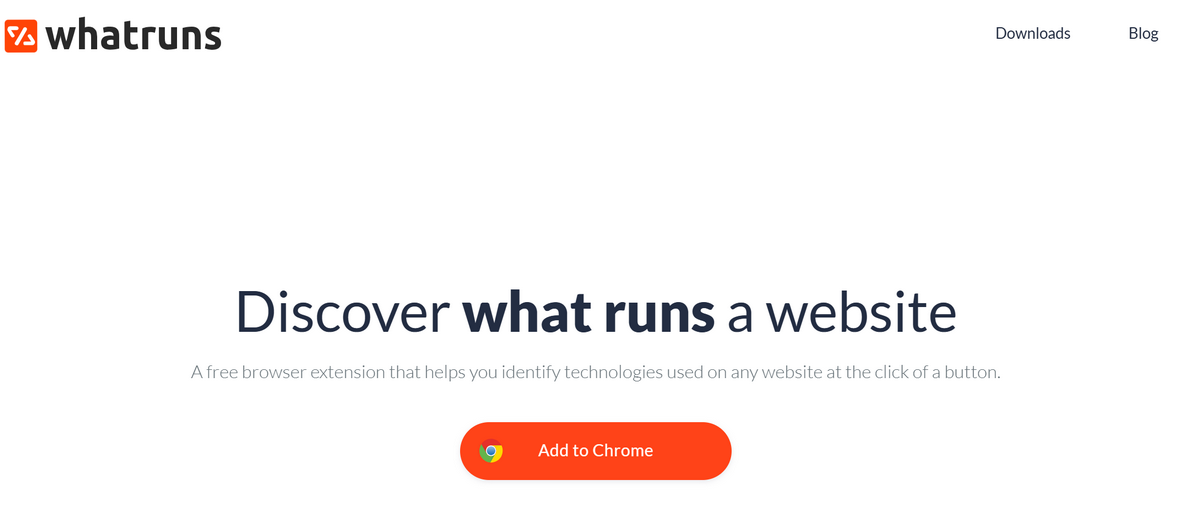 WhatRuns best Shopify theme detector
