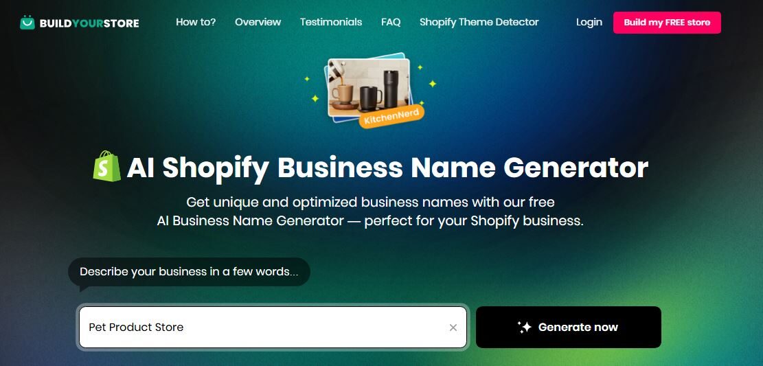 Shopify Business Name Generator BuildYourStore