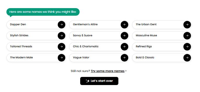 BuildYourStore Business Name Ideas