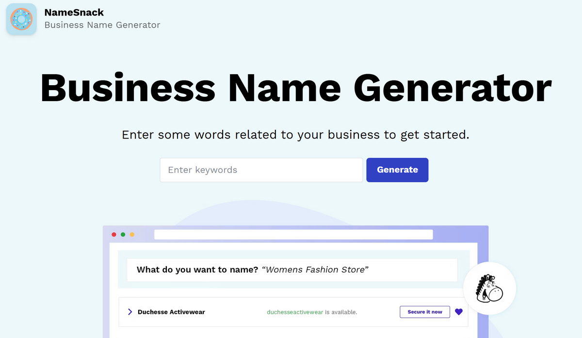 Best free Shopify AI business name generator NameSnack