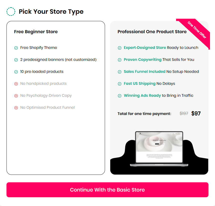 BuildYourStore Store Types