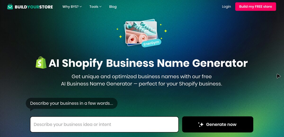 BYS AI Store Name Generator
