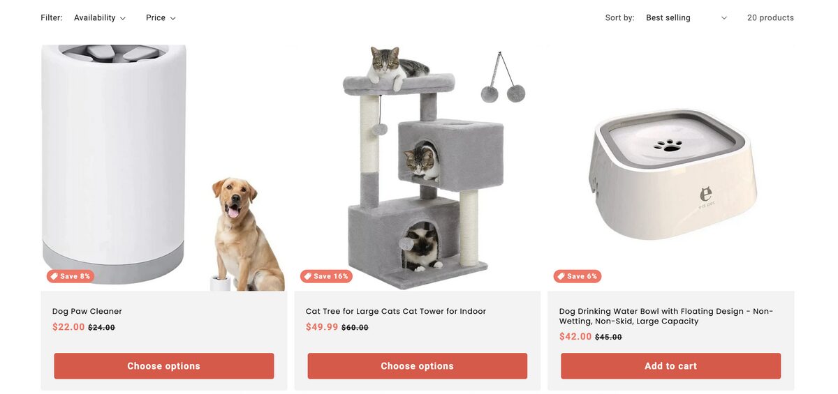 Review BuildYourStore's curated products to start a Shopify store