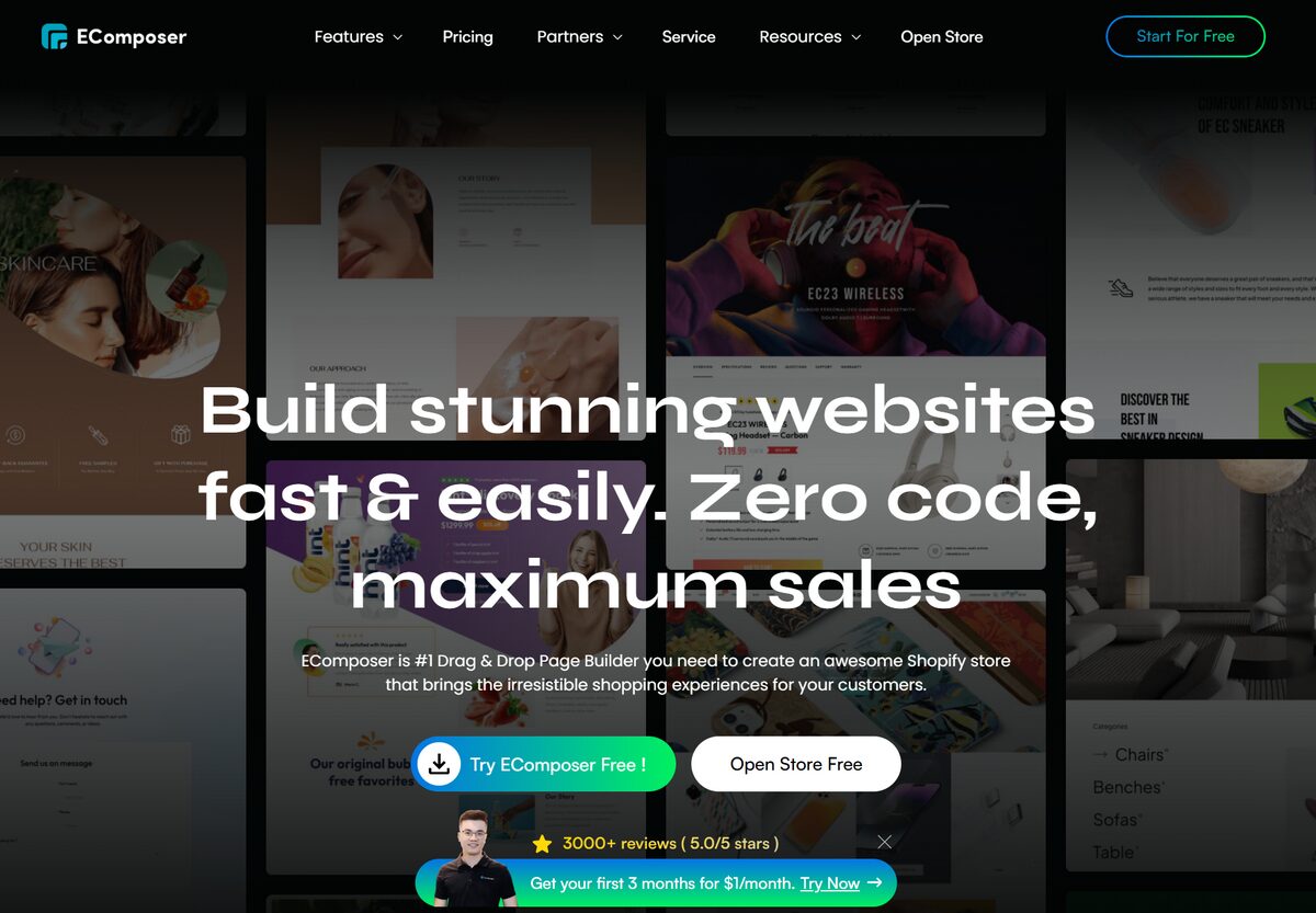 Ecomposer no-code shopify page builder