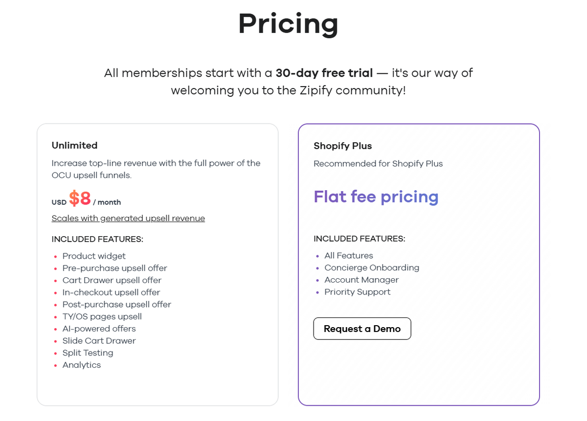 zipify pricing