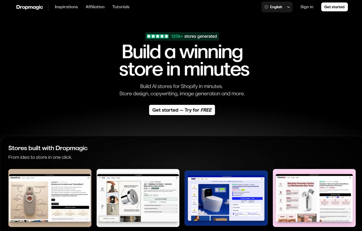 DropMagic store builder 2026