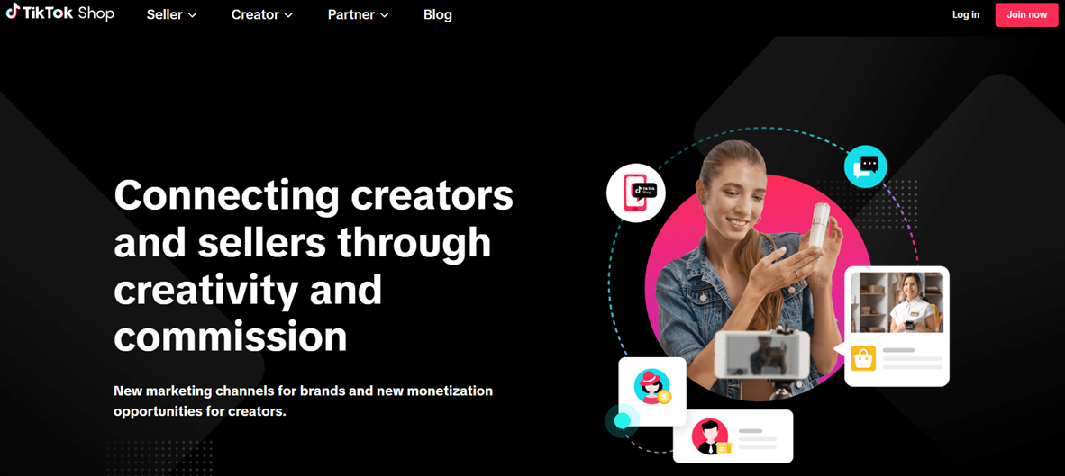 TikTok Affiliate program as example of marketing channel for Shopify