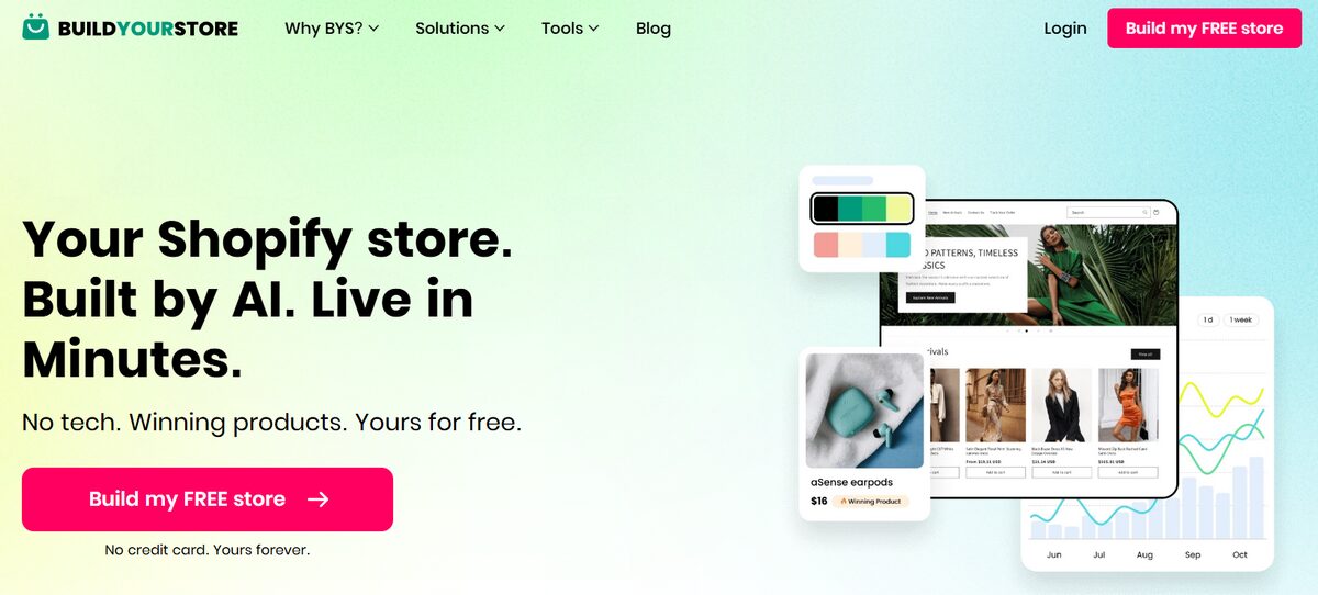 Build Your Dropshipping Store from scratch with BuildYourStore AI