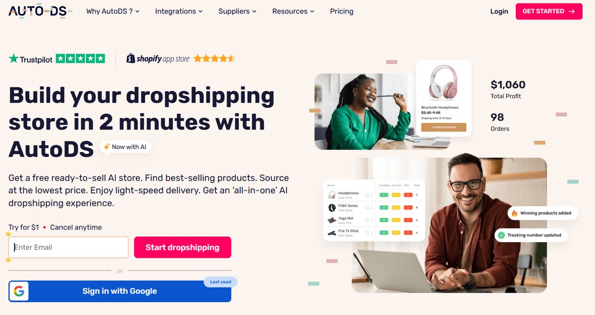 Automate your business with AutoDS's Features