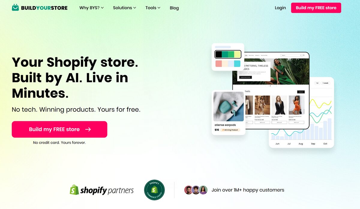 BuildYourStore as the best tool for advertising a shopify store