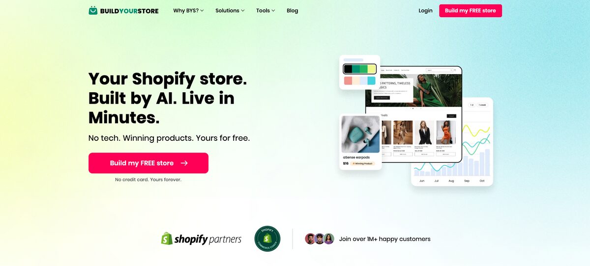 BuildYourStore, an AI Shopify Store Builder