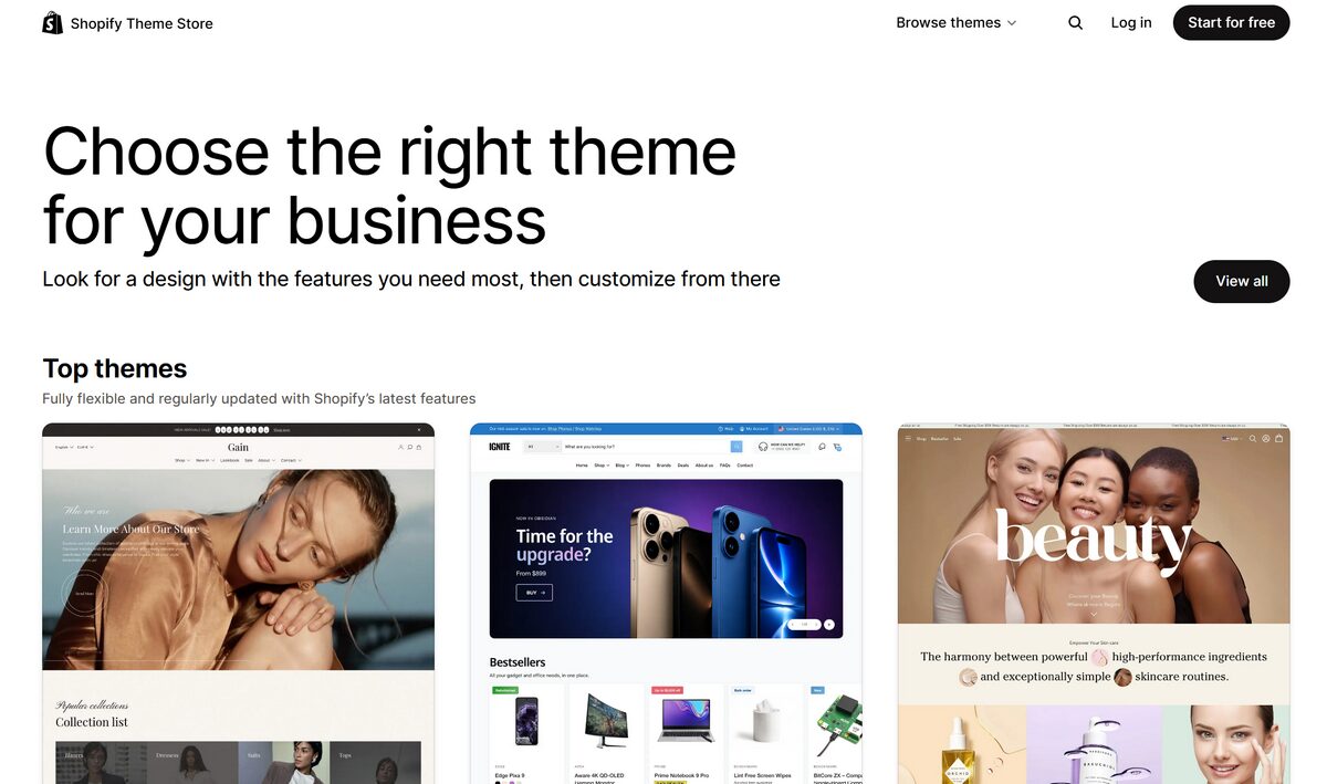Shopify Theme Store