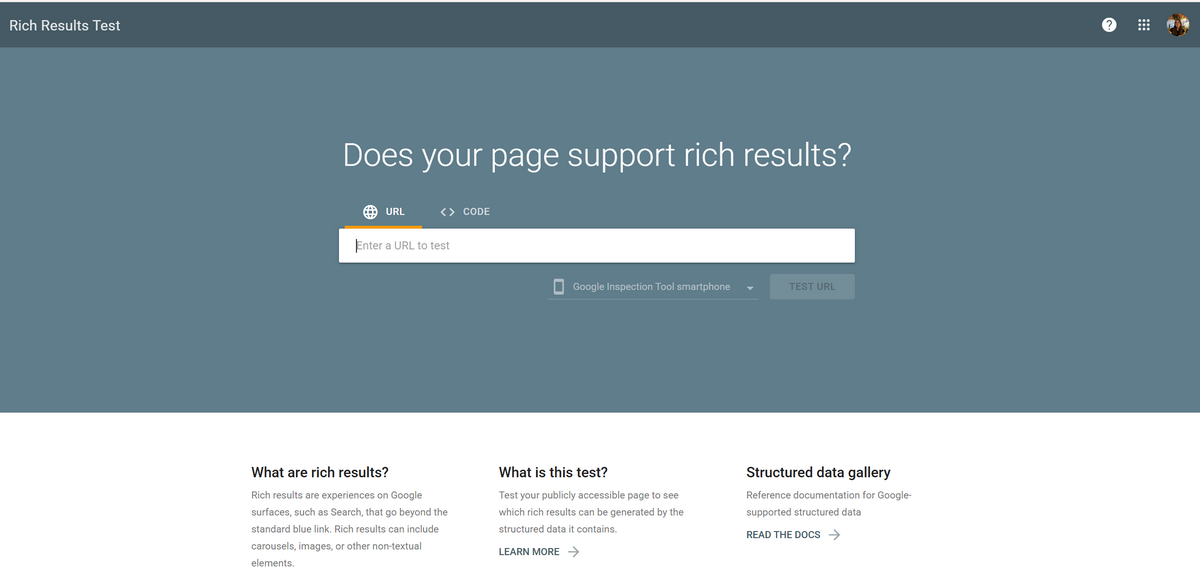 Google's Rich Results Test For Page Optimization