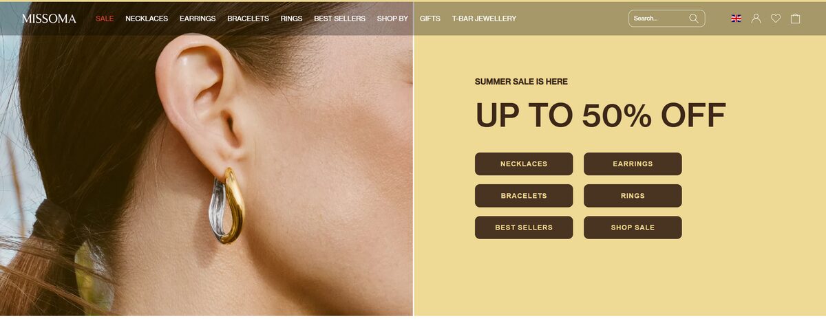 missoma trends for selling jewelry online