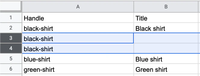 Add multiple product images to the Shopify CSV file