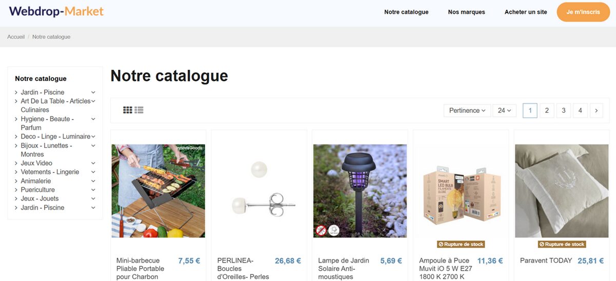 Webdrop Market supplier France dropshipping for Shopify
