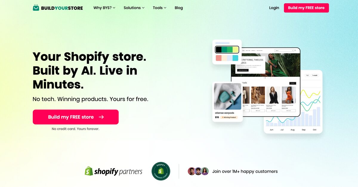 BuildYourStore, the best Shopify AI Store Builder for Shopify store owners
