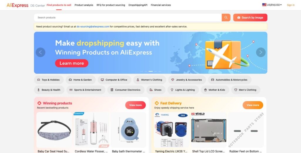 AliExpress Dropshipping Center for Shopify dropshipping with AliExpress