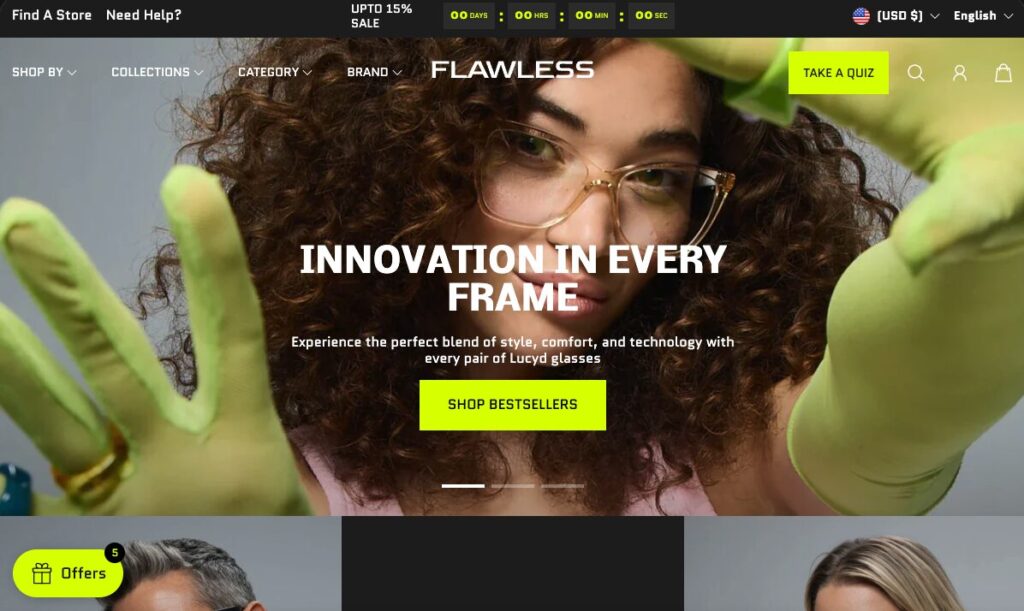 Flawless, one of the best shopify jewelry theme