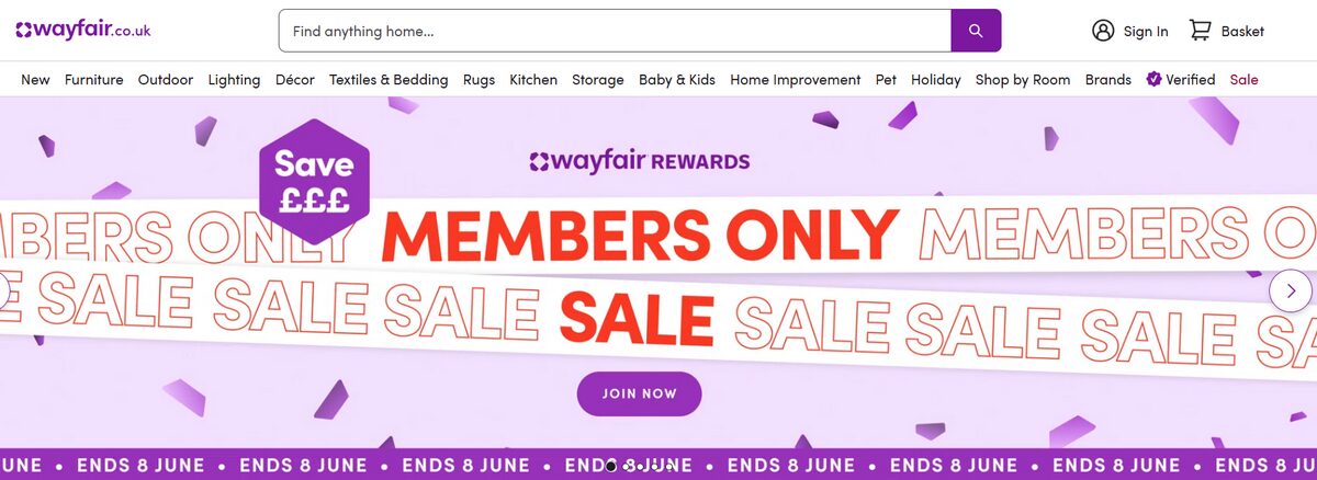 Wayfair UK best supplier