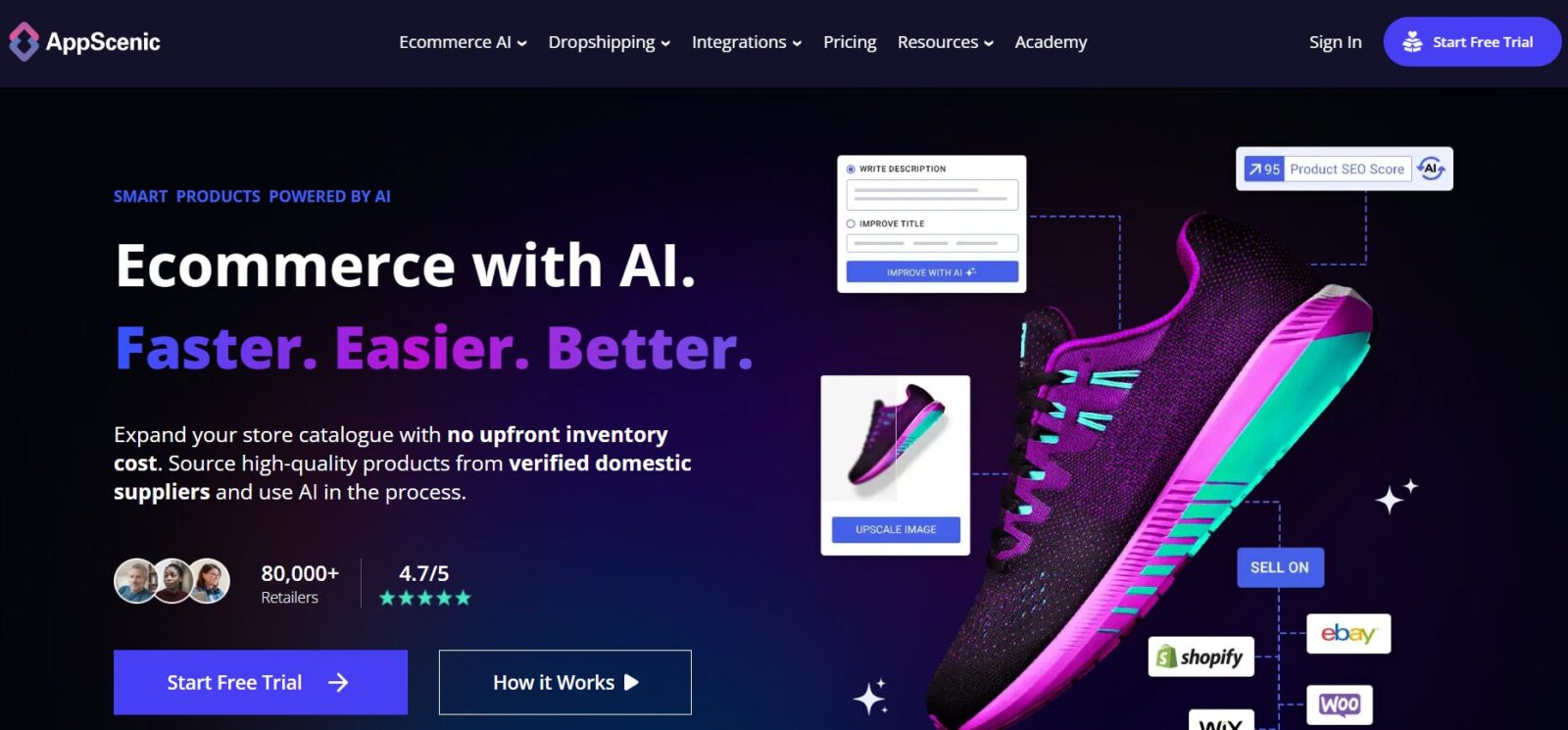 AppSenic homepage 