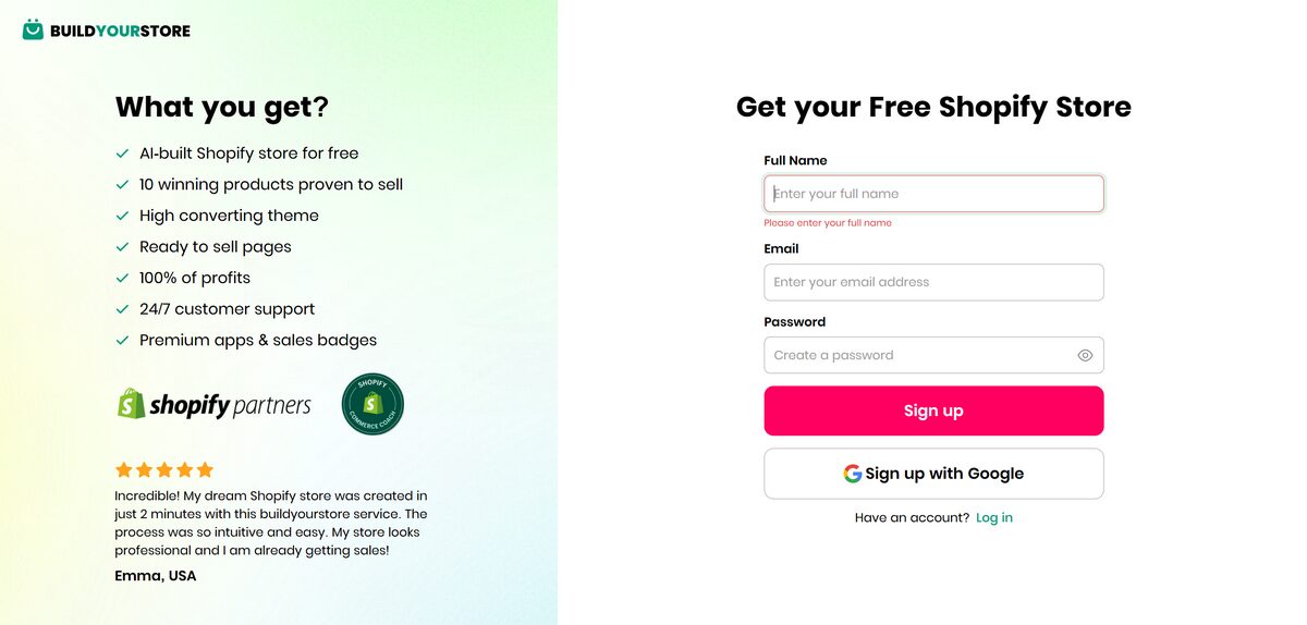 BuildYourStore creates a conversion-optimized store