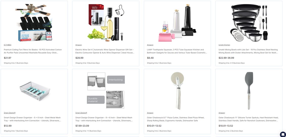 AutoDS best home and kitchen products to sell on Shopify in 2026