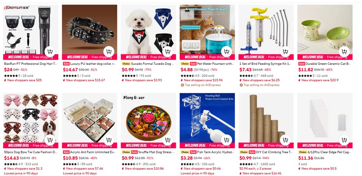 Pet Supplies Niche On AliExpress
