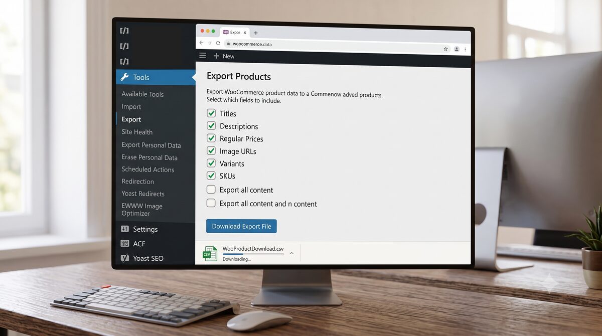 WordPress product export for Shopify store migration
