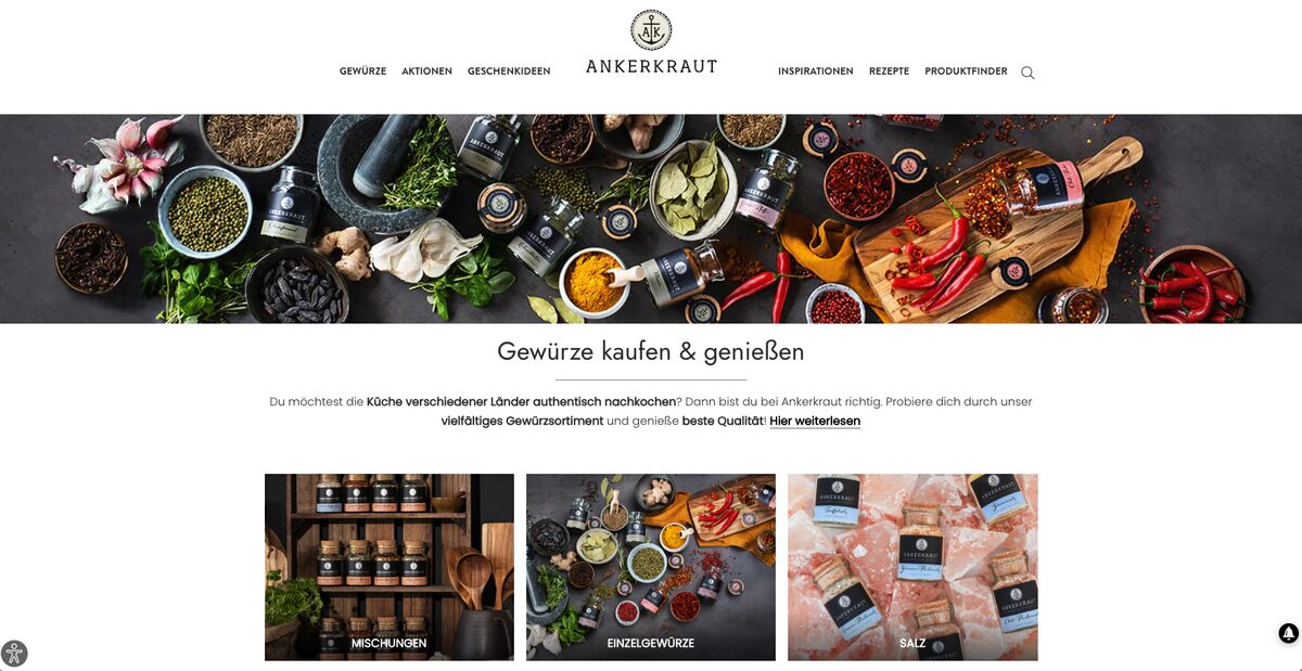 Ankerkraut, one of the top dropshipping stores in Germany