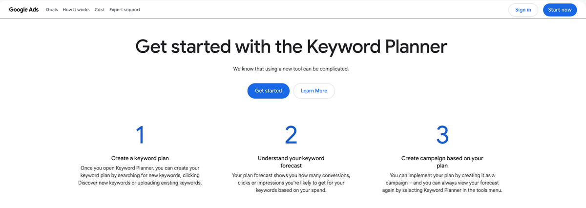 Google Keyword Planner for Shopify dropshipping SEO