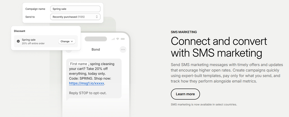 SMS plus email marketing automation workflows for Shopify