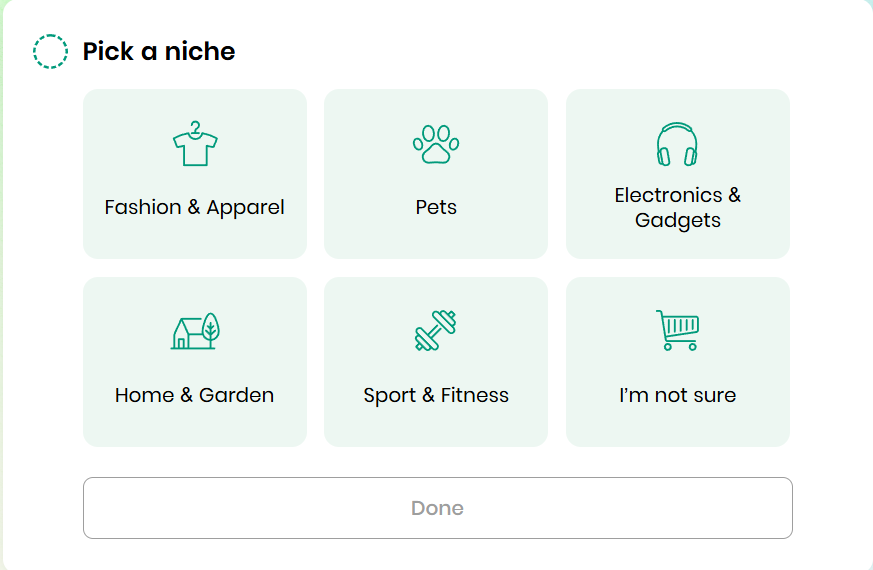 Pick a niche to increase Shopify's success rate