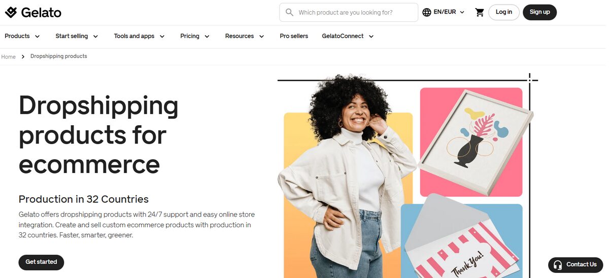 Gelato Print on demand supplier for Shopify dropshipping without inventory