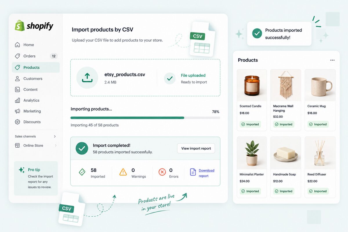 Import Your Products and Verify