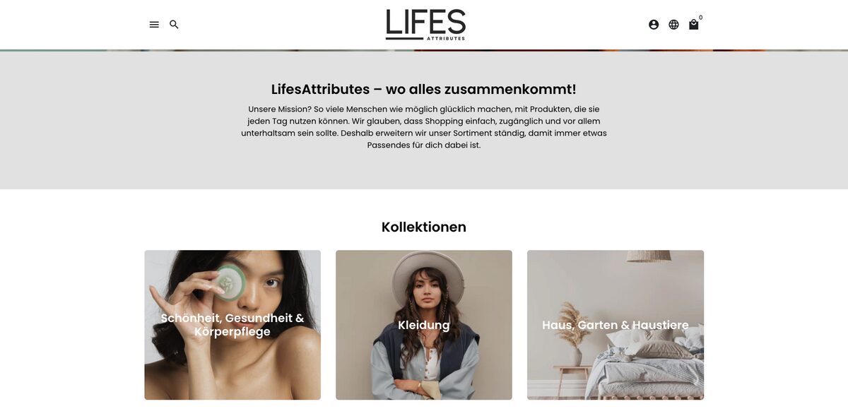 LifesAttributes, one of the top dropshipping stores in Germany