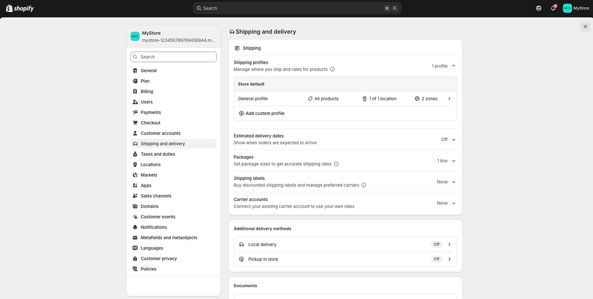 Set up shipping and delivery on Shopify for Dropshipping in Germany