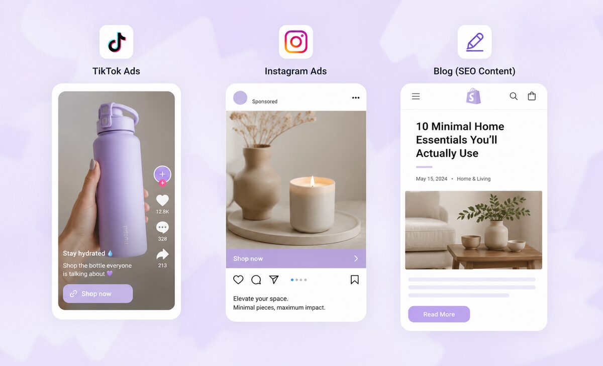 ads to drive traffic to shopify dropshipping stores in 2026
