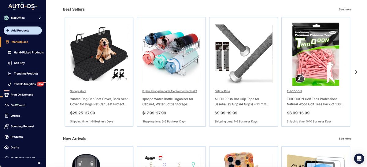 AutoDS Marketplace dropshipping supplier australia