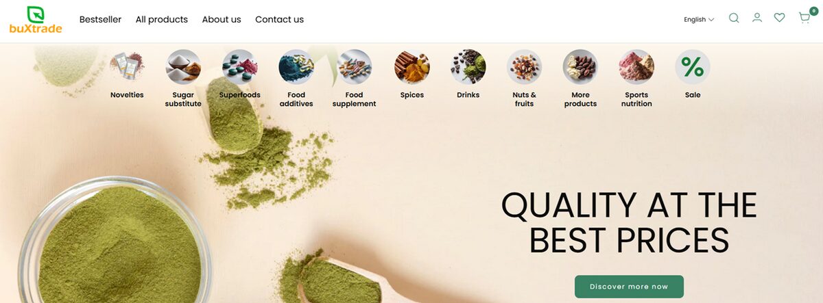 buXtrade organic food dropshipping supplier for Germany