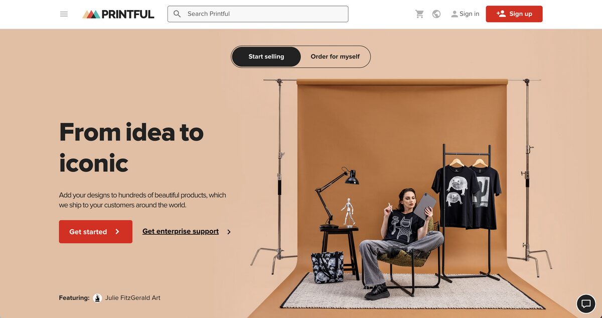 Printful, one of the best dropshipping suppliers in Canada