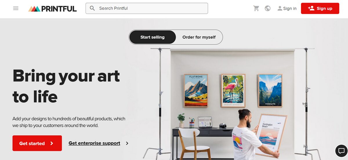 Printful POD supplier for Germany dropshipping