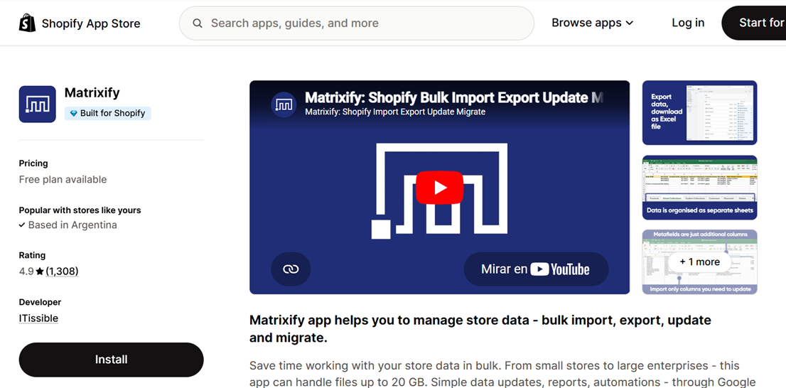 Matrixify ShopifyApp tool to migrate from Magento to Shopify 