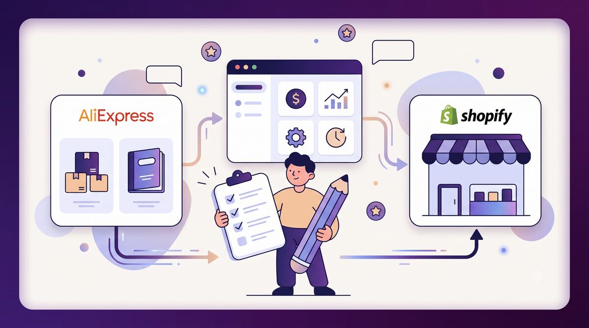 AliExpress to Shopify product importing process