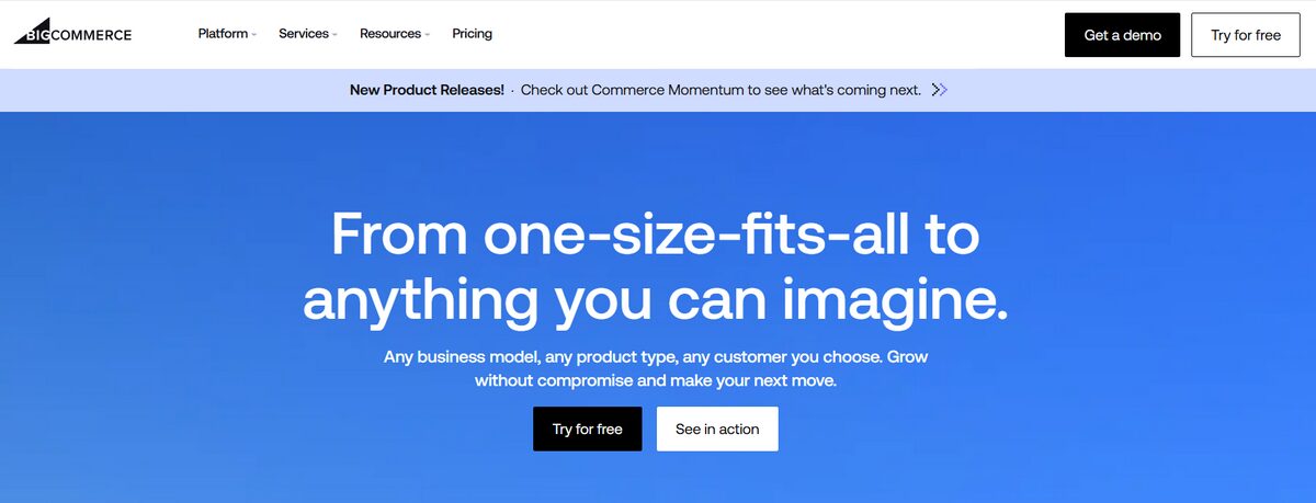 BigCommerce Homepage