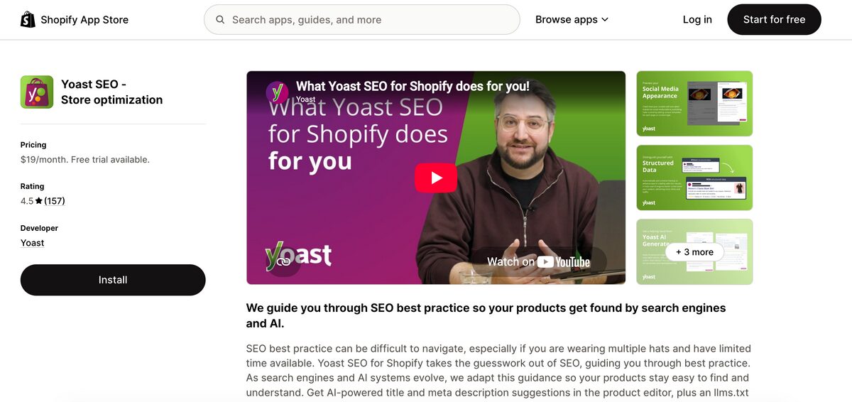 Yoast SEO optimizator for websites