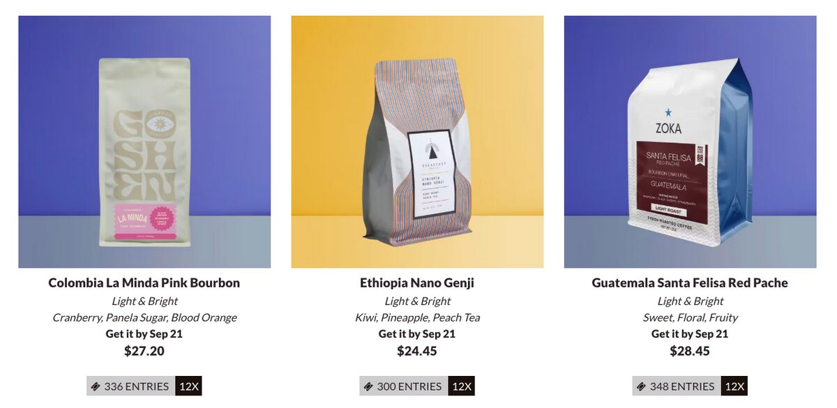 Sell coffee online