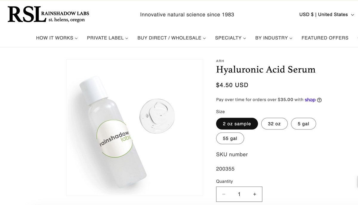 Hydrating serums wholesale