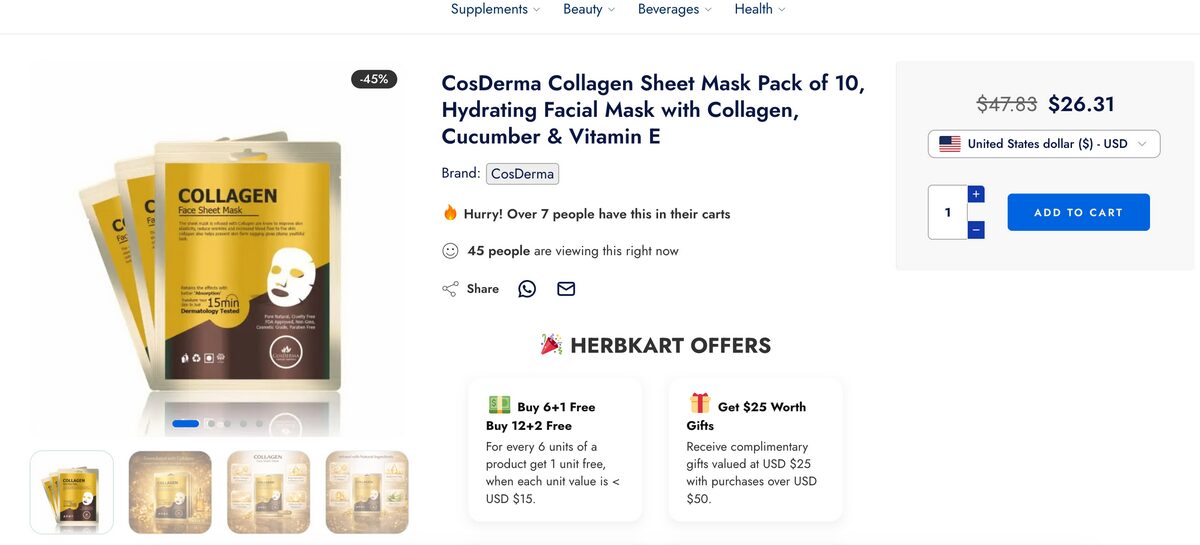 Hydrating Sheet Masks Store
