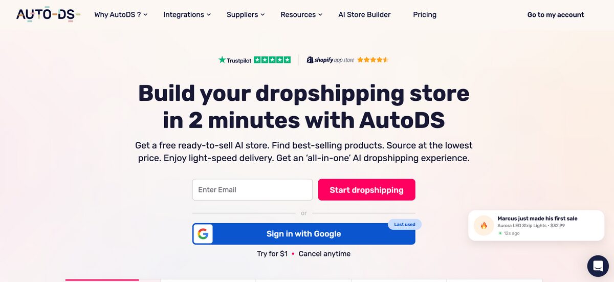 AutoDS For Sourcing and Skincare Stores Automation